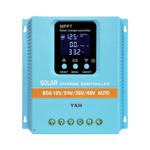 Y&H MPPT 100A Regulator ładowania słonecznego 12V 24V 36V 48V Wyświetlacz LCD Inteligentny regulator akumulatora Max 100V Wejście Dual USB do kwasowo-ołowiowych/litowych