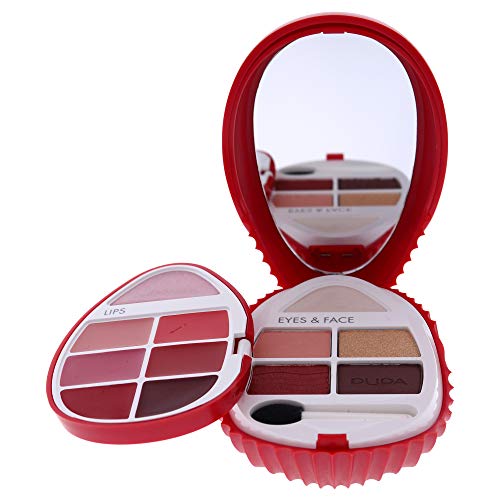 Pupa Milano Whale 2 Makeup Set - All-In-One Eyes, Lips And Face Kit - Perfect For Versatile Looks - Ideal For Travel Or Gift-Giving - Soft And Easy To Blend Pigmented Formulas - 003 Red - 0.23 Oz #TOP1
