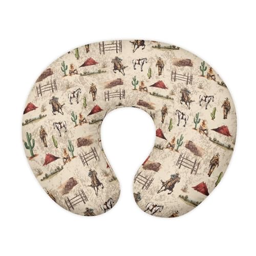 Image of Horse Nursing Pillow Cover for Bottle Feeding, Removable Breathable Nursing Pillow Case for Baby Boy Girl, Durable Custom Gifts