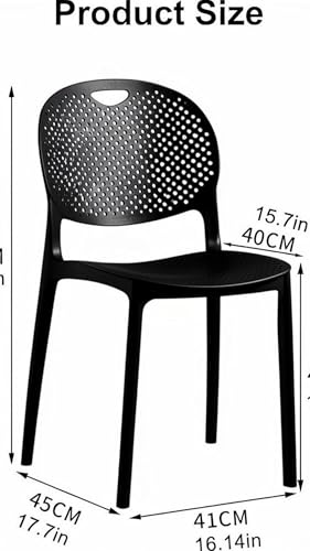 Image of Dream Furnishing - Set of 8 Stackable Dinning Chairs for Home Cafe Office Hotel for Indoor and Outdoor Patio (Orange Set 8)