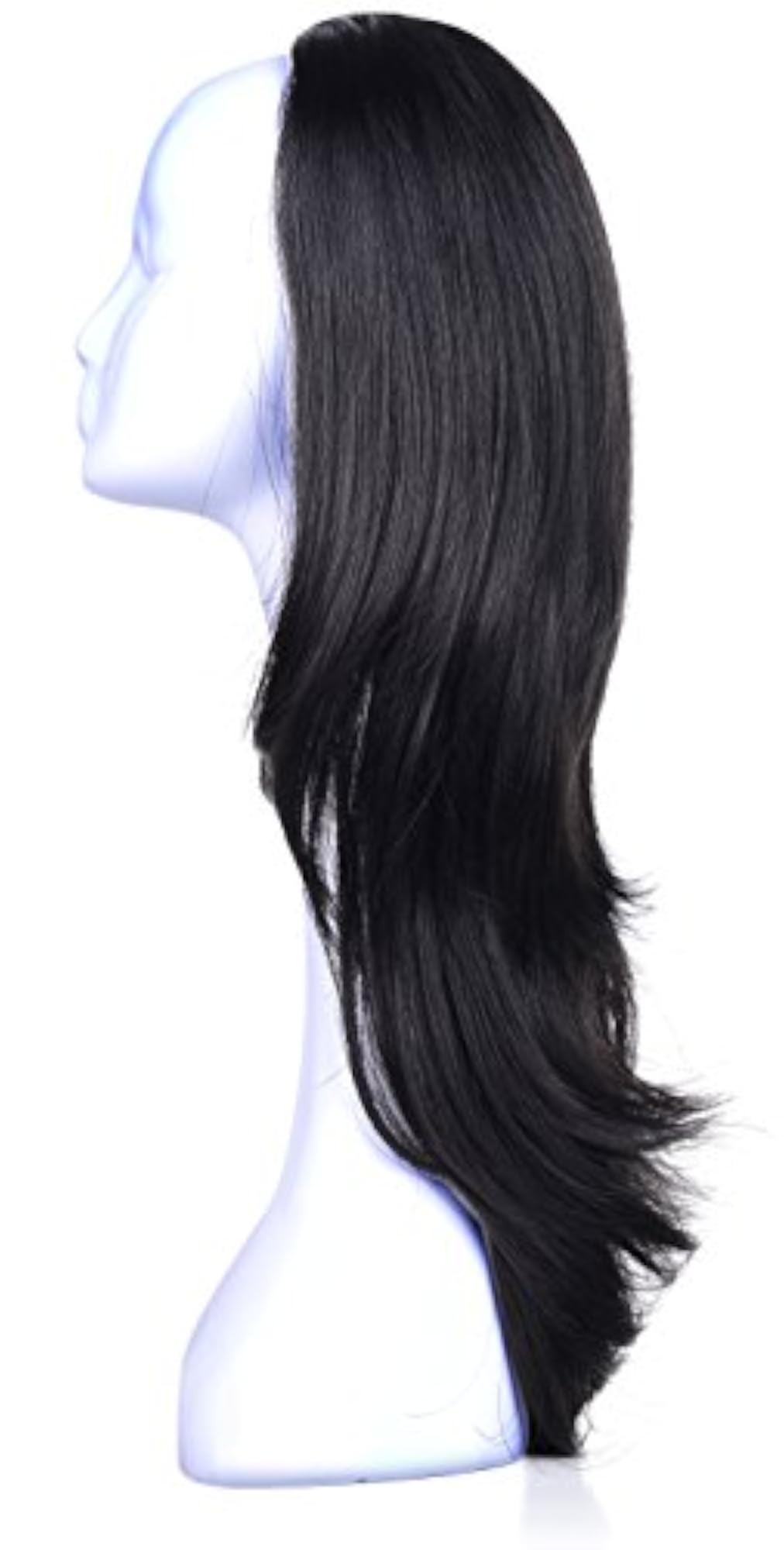 Ladies Curly 3/4 Half Wig, Kanekalon Hair, Slight Curly