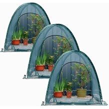 Pop up Gardening Net Cover,36x36x39 inch Pack of 3 Pest Guard Cover for Vegetables Fruits Durable Plant Gardening Net Pop-Up Chicken Pen for Small Animals Outdoor Run and Pet Enclosure