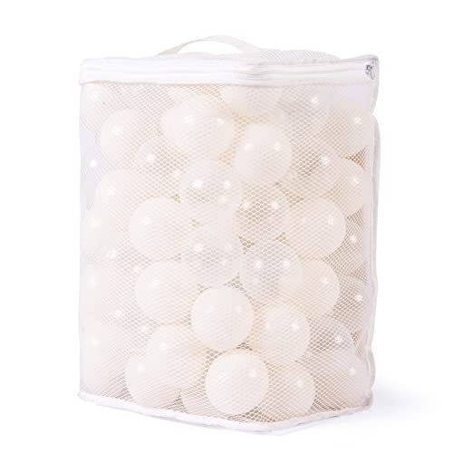STARBOLO 100 Ball Pit Balls Phthalate Free BPA Free Crush Proof Plastic - Beige Colors in Reusable Play Toys for Kids with Storage Bag - Thumbnail 7
