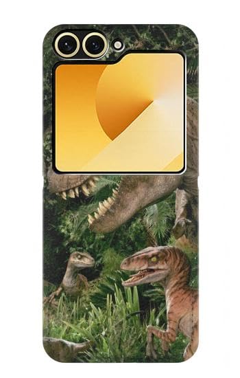 Carcasa Antigolpes Samsung Galaxy Z Flip 6 con Dibujo de Dinosaurio Rígida