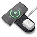 Produktbild elago MS Ladestation Duo Kompatibel mit MagSafe Ladegerät- 2 in 1 Hub Duo Kompatibel mit iPhone 12, Pro, Pro Max, Mini, Kompatibel mit AirPods Pro [Ladegerät Nicht enthalten] (Schwarz)