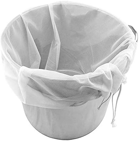 26 inches * 22 inches Drawstring Straining Bag for Straining Home Brew Bag Wine Jam Fruits Nut Milk and Yogurt Reusable