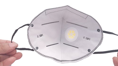 Image of VRITRAZ Print Reusable Washable PM 2.5 Anti Pollution Activated Carbon Dust Face Mask with Breathing Valve