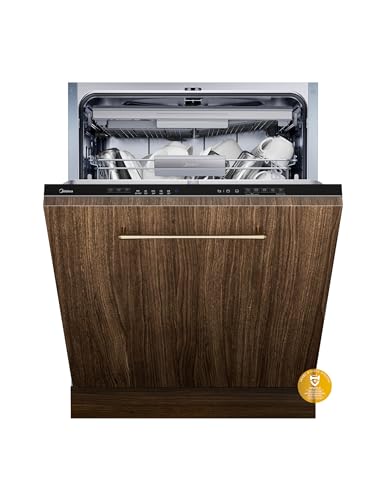 Midea SV 7.03M14B Spülmaschine Vollintegriert 60 cm,14 MGD, Besteckschublade, Hygienepflege+, Einbaugeschirrspüler mit WIFI, 7 Programme...