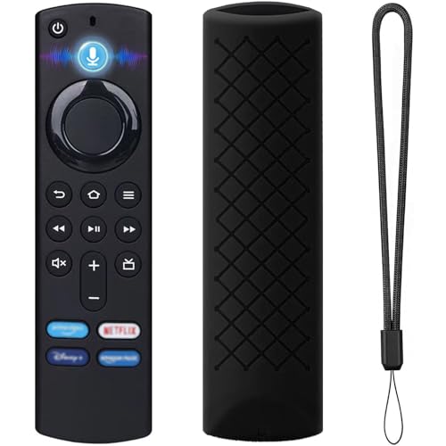 Controle Remoto com Comando De Voz, Vem com Capa Protetora de Silicone, Compatível com TV Stick 2ª,3ª/TV Stick 4K 1ª,2ª/4K+/4K Max 1ª/Lite, com Teclas de Atalho, Subtitui Modelos ORIGINAL