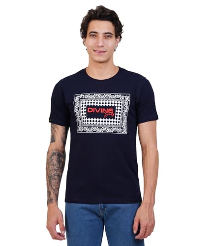 Image of Men's Super Combed Cotton Round Neck Half Sleeve T-Shirt | Soft Breathable Cotton Fabric | Stylish Comfortable Wearfor Men | Quality Regular Fit