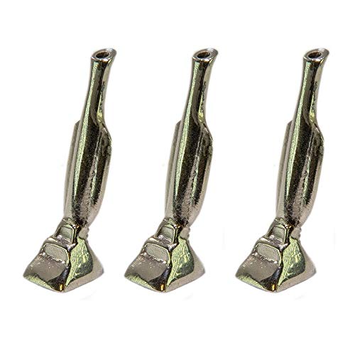 SMTHOME 3pcs Silver Trophy Snuff Bottle Snuff Straw Sniffer Snorter Nasal Tub Cover