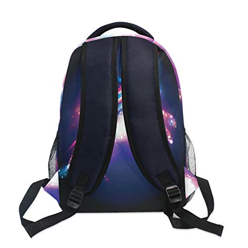 Wamika Galaxy Dab Unicorn Rainbow Stars Nebula Kids Backpack School Bookbag Bag #TOP4