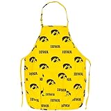 College Covers Everything Comfy Iowa Hawkeyes Tailgating or Grilling Apron With 9' Pocket, Fully Adjustable