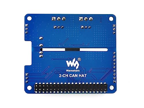 Coolwell 2 Channel CAN HAT Isolated CAN Bus Expansion Board for Raspberry Pi/STM32/Arduino with MCP2515 + SN65HVD230 Dual Chips Solution - Image 2