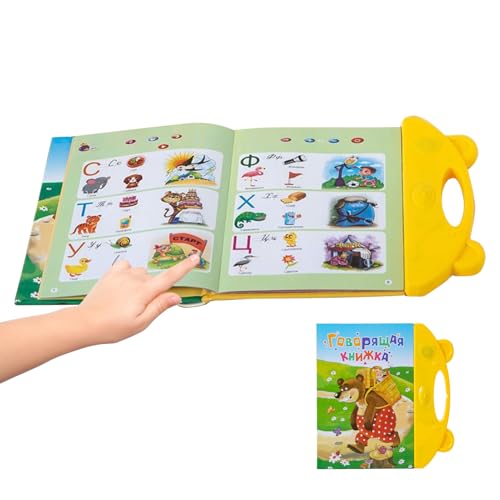 Hitburu Libro Interactivo Ruso para Bebés,Cuento Educativo para Aprender El Ruso   Juguetes Educativos De Idiomas para Niños Y Educadores En Casa Guardería Escuela Viajes