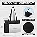 Keyck Bolso Tote Mujer Bolsos Bandolera Mujer en Nylon con Múltiples Bolsillos y Cremallera Bolso Acolchado Bolsa Ordenador Portátil para Viaje Shopper Trabajo Universidad Imagen de Keyck Bolso Tote Mujer Bolsos Bandolera Mujer en Nylon con Múltiples Bolsillos y Cremallera Bolso Acolchado Bolsa Ordenador Portátil para Viaje Shopper Trabajo Universidad