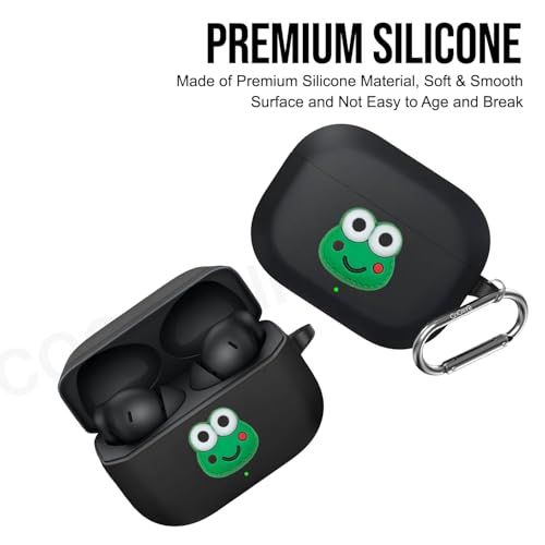 Image of Soft Silicone Case Cover Compatible for nord 3r (Black Frog)