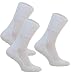 Produktbild 3paar ohne Kompression Baumwollsocken MEDIC DEO COTTON für Diabetiker Damen und Herren Antibakteriale Gesundheits Socken (Weiß, 3 paar: 38-40)