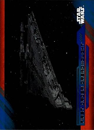 2017 Star Wars The Last Jedi Blue #70 First Order Dreadnought