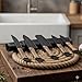 Handmade Damascus Steel Kitchen Knife Set – 5 Pcs Chef Knife Set with Sheath | Professional Sharp Kitchen Knives, Viking Style Cooking Knives, Unique Handmade Kitchen Gift for Men & Women