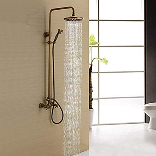 Ensemble de douche en cuivre complet NMDCDH avec robinet antique robuste - 2