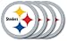 NFL Pittsburgh Steelers Vinyl Coaster Set (Pack of 4)