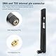 5G LTE Antenne 4G LTE Signal Gain Antenne 18DBI Signalverstärker SMA / TS9 Stecker Omnidirektionale WLAN-Antenne,600-6000MHz für 3G/4G/5G/GSM/GPRS Router IoT-Gateway Smart Home schwarz