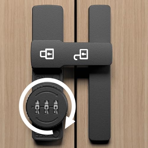 Serrure de sécurité pour porte à code mécanique à trois chiffres robuste - 6