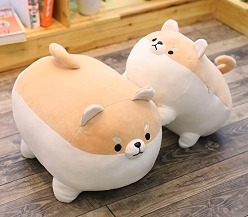 Image of Skin Friendly Ultra Soft Cute Toy Stuffed Shiba Inu Dog Toy for Girlfriend, Baby Boy Girl, Toddlers, Kids Childrens, Gift - (Peach and White), (12 Inch)