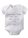 Hospitrix Romperverrassing: je zult oom, tante, opa, oma, verrassing pasgeboren cadeau, zwangerschapsuitreiking, romper, cadeau, Verrassing! jullie werst oom, 0-23