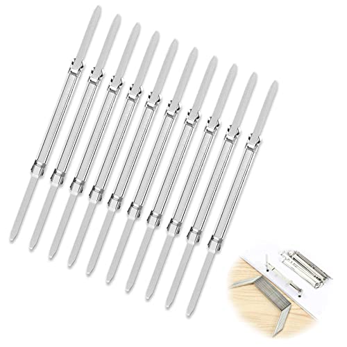 100 pieza Fasteners Metálicos,Tiras de Archivo Fijos con Clip,Sujetadores de Archivos,Fasteners Metálicos para Encuadernar,Acero Fasteners Encuadernación,adecuado para el hogar,el trabajo y la escuela Cover