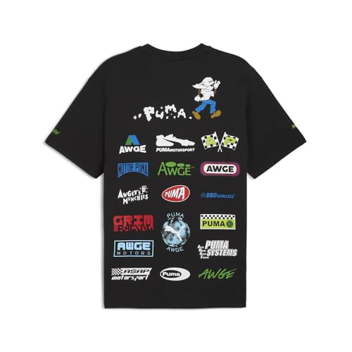 PUMA Mens Awge Graphic Crew Neck Short Sleeve Casual Tops Casual - Black - Size XXL2