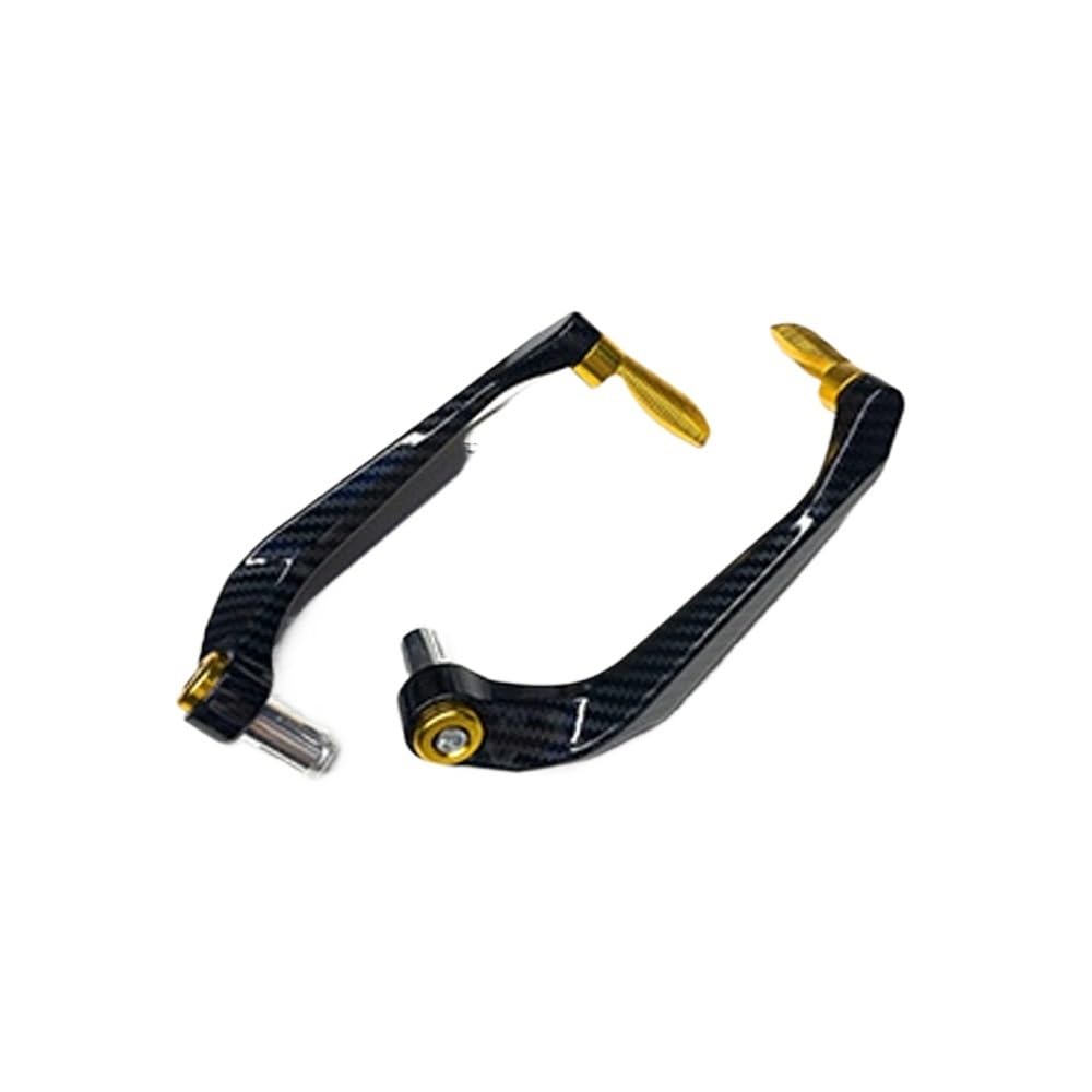 Wgruklbd Golden Motorcycle Cnc Aluminum Handlebar Brake Clutch Lever Hand Guard Protector Accessories Handguard Shield Handlebars Protector