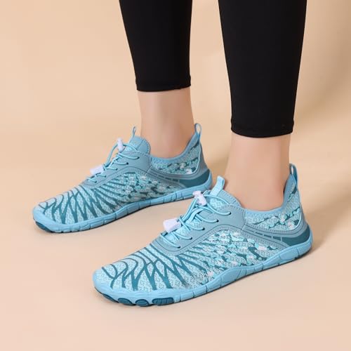 Image of Hike Barefoot Shoes for Women Men Breathable & Non-Slip Athletic Footwear Wide Toe Water Shoes,Designed for Walking,Running&Swimming