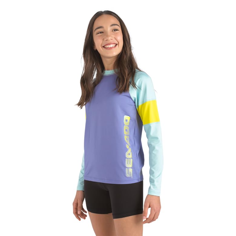 YOUTH LONG SLEEVE RASHGUARD KID/TEEN 7-8 - Lilac