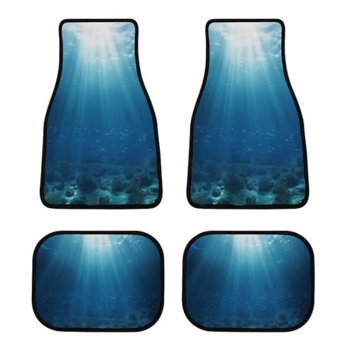 Lot de 4 tapis de sol pour voiture universels et imprimés toutes saisons