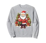 Weihnachtsmann, Gärtner, Gartenbepflanzung, Weihnachten Sweatshirt