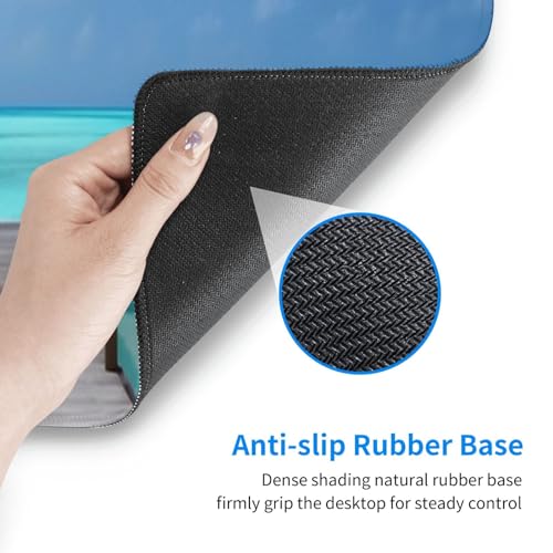 Tapis de clavier extra large en caoutchouc résistant pour bureau - 7