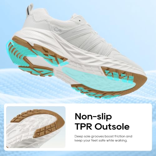 Image of Ablanczoom Womens Walking Shoes Breathable Lightweight Tennis Sneakers
