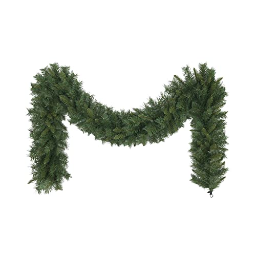 Puleo International Inc. Puleo International 220 Tips 9 ft x 10" Round Valley Pine Garland, 118", Green
