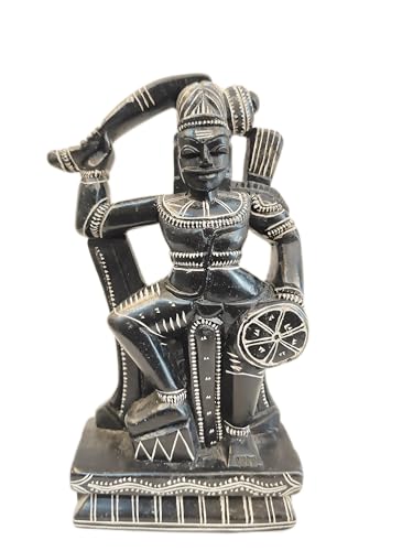 Image of Lord Karupasaamy, Lord Iyyanar, Lord Muniswarar Statue, Traditional Hindu Deity Figurine, Bronze Material, Home Decor, Figurist HUB (Small)