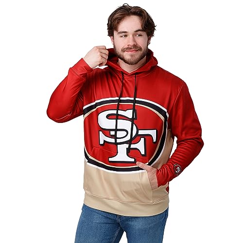 FOCO San Francisco 49ers NFL Mens Bold Logo Hoodie - L