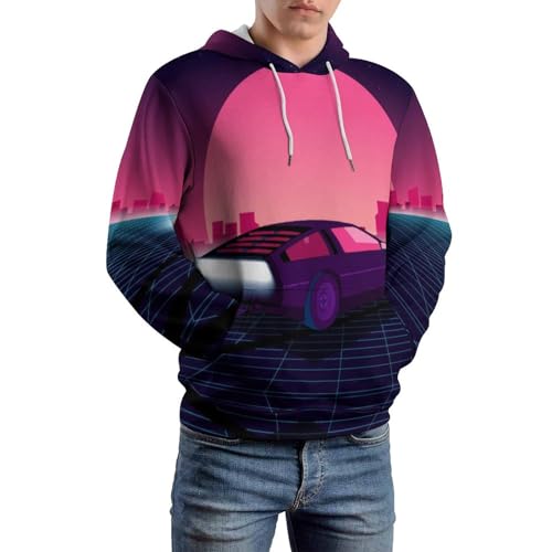 Voiture du crépuscule sweats à capuche pull unisexe chaud taille S - 6