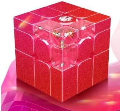 Miniatura 4 de Cuberspeed GAN Mirror M con revestimiento UV rojo fucsia brillante