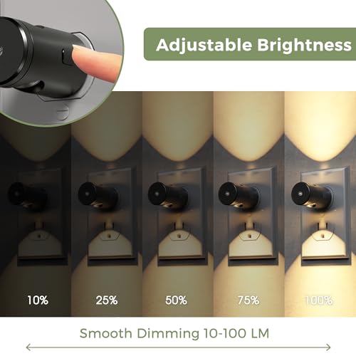 Image of L LOHAS LED Night Lights Plug into Wall, 6 Pack 3000K /4000k /5000K Adjustable Color Temperature Night Light, Mini Nightlight with Dusk to Dawn Sensor, 360Adjustable Lighting for Bathroom, Hallway, etc