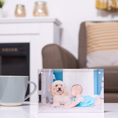 Cadre photo acrylique transparent premium pour exposition sur table - 7