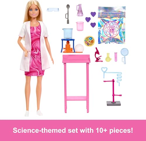 Muñeca Barbie Científica con Accesorios Educativos miniatura 3