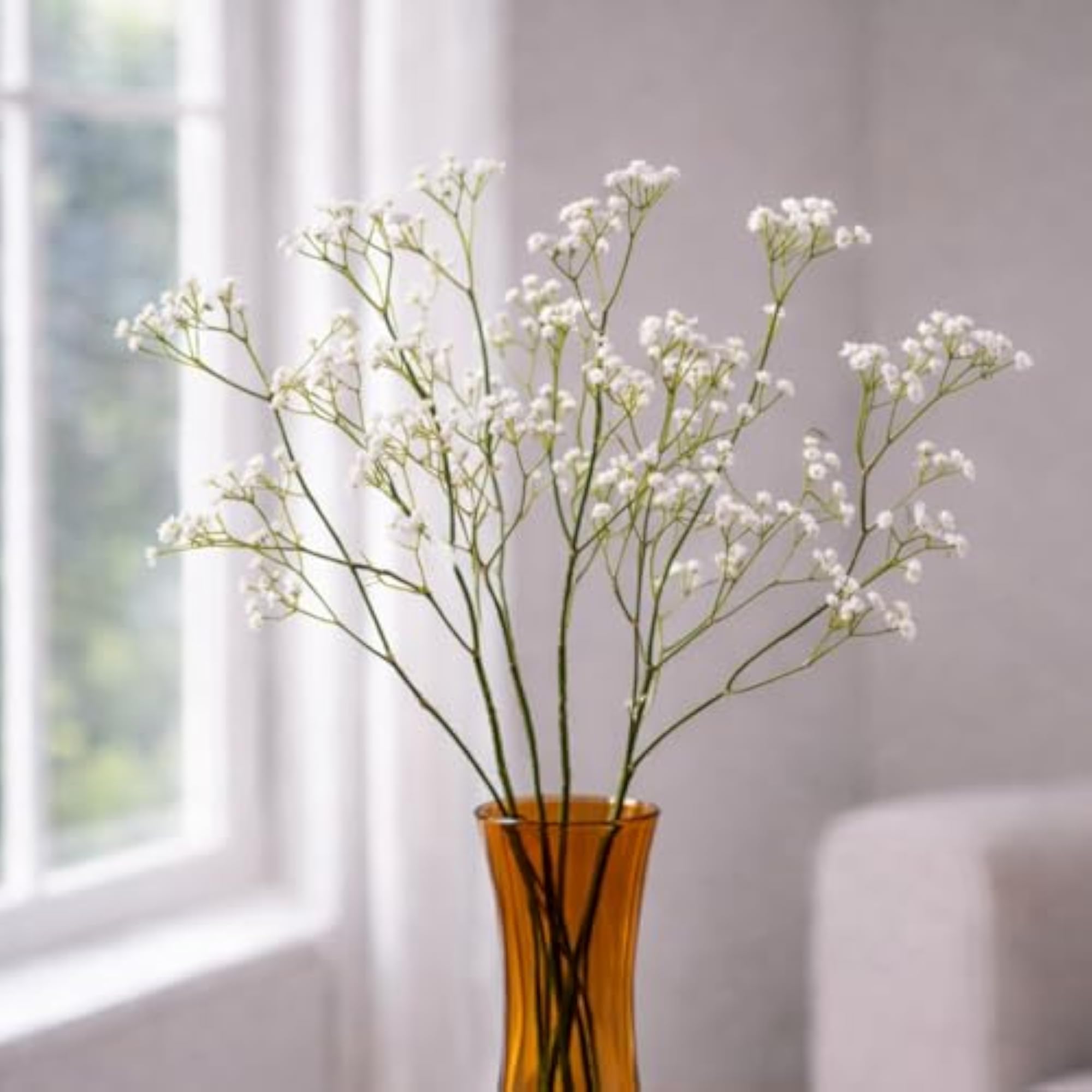 Tall Grass Artificial Flower Bunch, Realistic Floral Stems