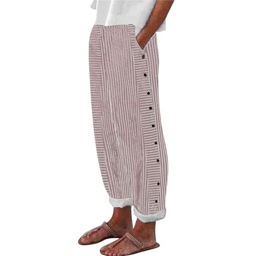 Pantalon d'été baggy en lin idéal pour vos journées de détente et sorties plage