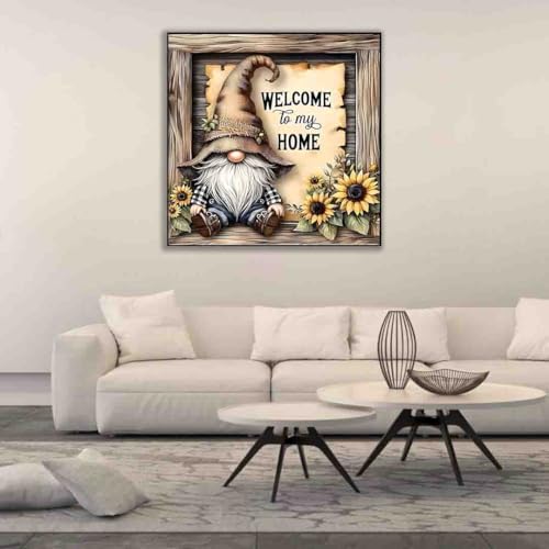 Image of Gnome Cross Stitch Kits for Adults Beginner,Home Counted Cross Stitch Kits Printed Stitching Cute Patterns Dimensions Needlepoint Art Crafts Embroidery Kits for Adults Beginners